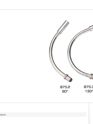 TEKTRO : 875.2 ท่อโค้งวีเบรค 90องศา สแตนเลส