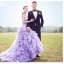 PW460- **พรีออเดอร์**ชุดแต่งงานแฟนซี ชุดเดรสสีม่วง ชุดถ่ายพรีเวดดิ้ง (prewedding dress) & ชุดแต่งงานแฟนซี (Fancy wedding dress) "ธีมสีม่วง ดำ"