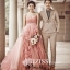 PW248 - **พร้อมส่งเฉพาะชุดผู้หญิง** ชุดคู่ถ่ายพรีเวดดิ้ง (prewedding dress) & ชุดแต่งงานแฟนซี (Fancy wedding dress)ชายหญิง "ธีมสีส้ม-น้ำตาล"
