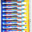 แปรงสีฟันแผงฉีกสีสด 12 ชิ้นแผง 48 ซม.