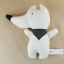 Foxes ตุ๊กตาหมาจิ้งจอก สีขาวธรรมชาติ ตุ๊กตาแฮนด์เมด ตุ๊กตาติดชื่อได้ทำจากผ้าดิบทอลายคุณภาพดี ของขวัญเก๋ๆ ของขวัญวันเกิด ของขวัญรับปริญญา