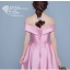 DS003- **Pre order**ชุดราตรีหรู เดรสสั้นออกงาน (short dresses) ชุดไปงานแต่งงานสวยๆ ชุดยกน้ำชา "ธีมสีชมพู"