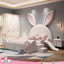 เตียงลายการ์ตูน รุ่น YA-1021 (Bunny Bed) ขนาด 4 ฟุต