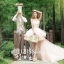 PW053 - **พร้อมส่งเฉพาะชุดผญ.ค่ะ** ชุดคู่ถ่ายพรีเวดดิ้ง (prewedding dress) & ชุดแต่งงานแฟนซี (Fancy wedding dress)ชายหญิง "ธีมสีขาวพีช"