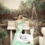 PW161 - **พร้อมส่งเฉพาะชุดผญ.** ชุดคู่ถ่ายพรีเวดดิ้ง (prewedding dress) ชุดคู่รัก & ชุดแต่งงานแฟนซี (Fancy wedding dress)ชายหญิง "ธีมสีเขียวมินต์-น้ำตาลค่ะ""