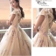 BR339 **พรีออเดอร์**ชุดแต่งงาน&ชุดเจ้าสาวแบบยาวอลังการ สีขาวเกรดพรีเมี่ยม หรูหราน่ารัก สวยโดดเด่นไม่ซ้ำใคร