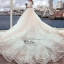 BR337 **พรีออเดอร์**ชุดแต่งงาน&ชุดเจ้าสาวแบบยาวอลังการ สีขาวเกรดพรีเมี่ยม หรูหราน่ารัก สวยโดดเด่นไม่ซ้ำใคร