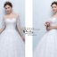 BR123 **พรีออเดอร์**ชุดแต่งงาน&ชุดเจ้าสาวแบบยาวสีขาวเกรดพรีเมี่ยม เปิดไหล่ มีแขน หรูหราน่ารัก สวยโดดเด่นไม่ซ้ำใคร