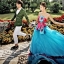 PW177 - Pre order ชุดคู่ถ่ายพรีเวดดิ้ง (prewedding dress) & ชุดแต่งงานแฟนซี (Fancy wedding dress)ชายหญิง "ธีมสีฟ้า-เขียว"