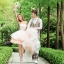 PW053 - **พร้อมส่งเฉพาะชุดผญ.ค่ะ** ชุดคู่ถ่ายพรีเวดดิ้ง (prewedding dress) & ชุดแต่งงานแฟนซี (Fancy wedding dress)ชายหญิง "ธีมสีขาวพีช"