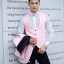 ST116- **พรีออเดอร์**สูทแฟนซีผู้ชายสีชมพูเนื้อนูนลายดอกไม้ พร้อมกั๊กและกางเกง ชุดสูทเจ้าบ่าว สูทแฟนซี ถ่ายพรีเวดดิ้ง & ชุดแต่งงานแฟนซี (Fancy wedding dress) สูทผู้ชายสีชมพูดำ