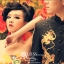 PW313 - **พร้อมส่งเฉพาะชุดผู้ชายค่ะ** ชุดคู่ถ่ายพรีเวดดิ้งสไตล์จีน (prewedding dress) ชุดกี่เพ้าสีเหลือง & ชุดแต่งงานแฟนซี (Fancy wedding dress)ชายหญิง "ธีมกี่เพ้าสีเหลือง-ดำ"