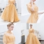 DL089 **พรีออเดอร์** ชุดออกงานสีทอง ชุดราตรี เดรสยาวออกงาน (Night party dresses) ชุดไปงานแต่งงานสวยๆ "ธีมสีทอง"
