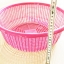 ตะกร้าสีสดจัมโบ้ กลม 11x34 ซม.(งานไทย)