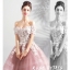 DL092 **พรีออเดอร์** ชุดออกงานสีชมพูกะปิ ชุดราตรี เดรสยาวออกงาน (Night party dresses) ชุดไปงานแต่งงานสวยๆ "ธีมสีชมพูกะปิ"
