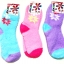 ถุงเท้าขนนุ่มสีหวาน ลายดอกไม้ (Free size)