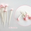 ++พร้อมส่ง++ ที่จิ้มอาหาร ขนม ผลไม้ ลายถั่วงอก / เห็ดเข็มทอง / ต้นอ่อนหัวไชเท้า 1 แพ็ค มี 8 อัน สินค้าตามภาพ กรุณาระบุลายด้านล่างค่ะ