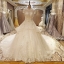 BRL074 **พรีออเดอร์**ชุดแต่งงานหรูหราประดับดอกไม้ผสมเพชรและคริสตัล สวยงามดุจเจ้าหญิง