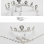 AC007 **พรีออเดอร์**เทียร่า มงกุฎเพชร ต่างหู สร้อยคอเจ้าสาว ชุดเครื่องประดับเจ้าสาวสวยหรูดุจเจ้าหญิง