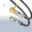 ERTK LPlugGoldHi-FiAUXtoAUXLPlug สายต่อขยาย AUX 3.5 มม. แบบตัว L สำหรับเครื่องเสียง ประกันศูนย์ไทย