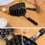 ++พร้อมส่ง++ กระทะวาฟเฟิลฮ่องกง -- Egg Waffle Pan แบบหลุมเป็นรูปวงรี (รูปไข่) 30 หลุม สำหรับใช้กับเตาแก๊สเท่านั้น สินค้าและแพ็คเกจตรงตามภาพค่ะ