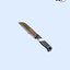Kiwi Knife มีดKiwi มีดหั่นสแตนเลสกีวี 475 ด้ามดำ 5"