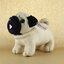 ตุ๊กตาหมาปั๊ก สีครีม Pug Softy Toy - M WHITE ตุ๊กตาหมา ติดชื่อได้ ของขวัญวันเกิด ของขวัญรับปริญญา