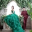 PW393- **พรีออเดอร์**ชุดคู่ถ่ายพรีเวดดิ้ง (prewedding dress) & ชุดแต่งงานแฟนซี (Fancy wedding dress)ชายหญิง "ธีมสีเขียว"