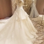 BRL074 **พรีออเดอร์**ชุดแต่งงานหรูหราประดับดอกไม้ผสมเพชรและคริสตัล สวยงามดุจเจ้าหญิง