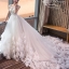 BR334 **พรีออเดอร์**ชุดแต่งงาน&ชุดเจ้าสาวแบบยาวอลังการ สีขาวเกรดพรีเมี่ยม หรูหราน่ารัก สวยโดดเด่นไม่ซ้ำใคร