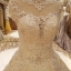 BRL074 **พรีออเดอร์**ชุดแต่งงานหรูหราประดับดอกไม้ผสมเพชรและคริสตัล สวยงามดุจเจ้าหญิง