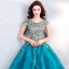 DL093 **พรีออเดอร์** ชุดออกงานสีเขียว ชุดราตรี เดรสยาวออกงาน (Night party dresses) ชุดไปงานแต่งงานสวยๆ "ธีมสีเขียวมรกต"