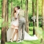 PW053 - **พร้อมส่งเฉพาะชุดผญ.ค่ะ** ชุดคู่ถ่ายพรีเวดดิ้ง (prewedding dress) & ชุดแต่งงานแฟนซี (Fancy wedding dress)ชายหญิง "ธีมสีขาวพีช"