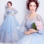 PW586- **พรีออเดอร์ค่ะ**ชุดราตรี ชุดแฟนซี ชุดคู่ถ่ายพรีเวดดิ้ง (prewedding dress) & ชุดแต่งงานแฟนซี (Fancy wedding dress)ชายหญิง "ธีมสีฟ้า"