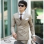 ST057- **พรีออเดอร์**สูทผู้ชายสีน้ำตาล แขนยาว แบบ 4 กระดุม พร้อมกางเกง ชุดสูทเจ้าบ่าว สูทแฟนซี ถ่ายพรีเวดดิ้ง & ชุดแต่งงานแฟนซี (Fancy wedding dress) สูทผู้ชายสีน้ำตาล