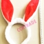 คาดผมหูกระต่ายขนนุ่ม 17x30 ซม.มีสีชมพูอ่อน-ชมพูเข้ม