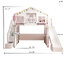 เตียงสูงรุ่น Tree House สีชมพู