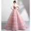 DL092 **พรีออเดอร์** ชุดออกงานสีชมพูกะปิ ชุดราตรี เดรสยาวออกงาน (Night party dresses) ชุดไปงานแต่งงานสวยๆ "ธีมสีชมพูกะปิ"