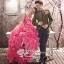 PW234 - **พรีออเดอร์เฉพาะชุดผญ.** ชุดคู่ถ่ายพรีเวดดิ้ง (prewedding dress) & ชุดแต่งงานแฟนซี (Fancy wedding dress)ชายหญิง "ธีมสีชมพู-เขียว"