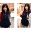 เสื้อฮู้ดกันหนาว สีพาสเทล ชมพู เขียว Size XL