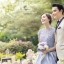 PW334 - **พร้อมส่งเฉพาะชุดผู้หญิงค่ะ** ชุดคู่ถ่ายพรีเวดดิ้ง (prewedding dress) & ชุดแต่งงานแฟนซี (Fancy wedding dress)ชายหญิง "ธีมชุดเจ้าสาวสีม่วง-ขาว"