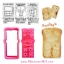 ++พร้อมส่ง++ พิมพ์กดขนมปัง กดคุ๊กกี้ บิสกิต กดอาหาร รูปสี่เหลี่ยม ลายหน้าตาผู้หญิง (สีชมพู) พร้อมปั๊มลวดลายหน้าตา กด 1 ครั้ง ได้ 3 ลาย สินค้านำเข้าจากญี่ปุ่นแท้