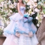 PW352-**พร้อมส่งเฉพาะชุดผญ.**ชุดคู่ถ่ายพรีเวดดิ้ง (prewedding dress) & ชุดแต่งงานแฟนซี (Fancy wedding dress)ชายหญิง "ธีมสีฟ้า"
