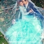 PW067 - **เลิกผลิตค่ะ** ชุดคู่ถ่ายพรีเวดดิ้ง (prewedding dress) & ชุดแต่งงานแฟนซี (Fancy wedding dress)ชายหญิง "ธีมสีเขียวมินท์-น้ำเงิน"