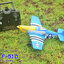 Mini P-51D Mustang 6G 400MM.