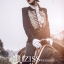 PW169 -**พร้อมส่งทั้งเซ็ท**ชุดคู่ถ่ายพรีเวดดิ้ง (prewedding dress) & ชุดแต่งงานแฟนซี (Fancy wedding dress)ชายหญิง "ธีมชุดขี่ม้า"