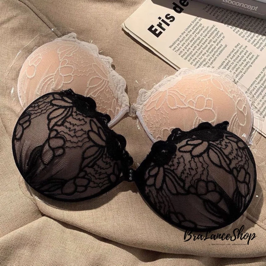 BLS✿J24 บรากาวลูกไม้ทรงกลม แถมสายล๊อคหลัง