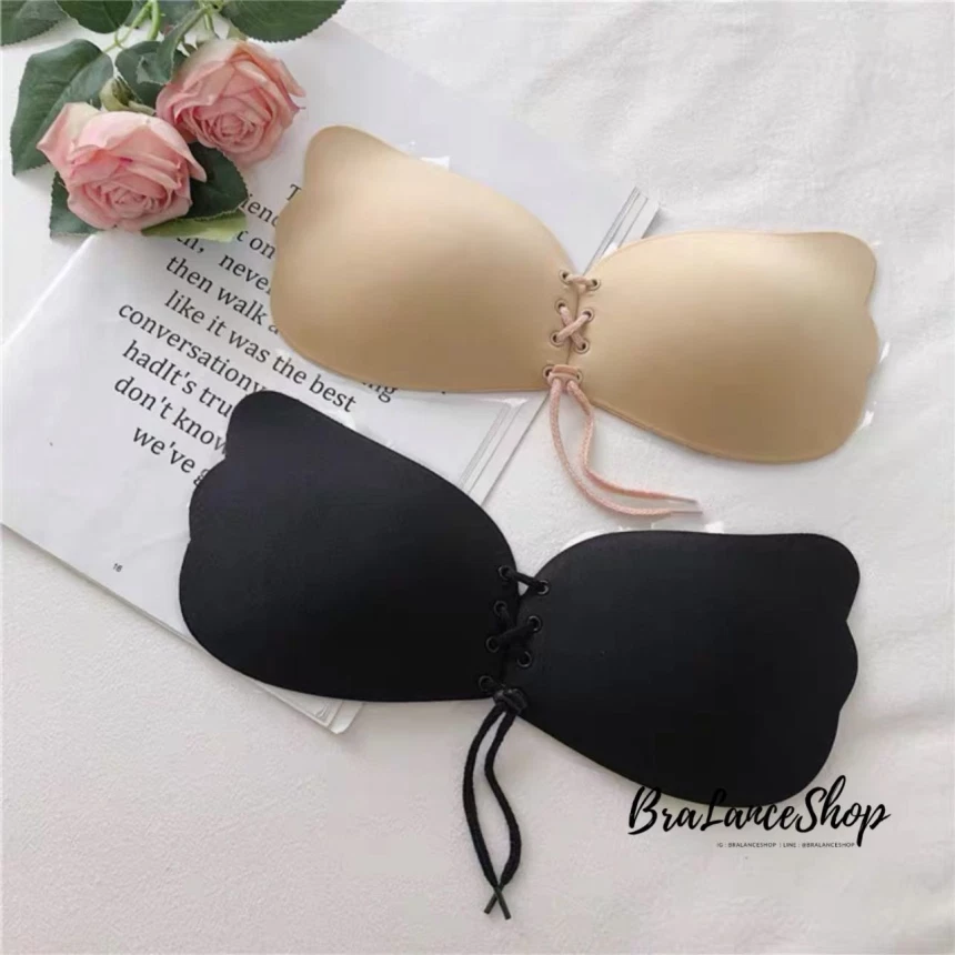 BLS✿J22 ปีกนกทรงผีเสื้อ เชือกรูด แถมสายล๊อคหลัง