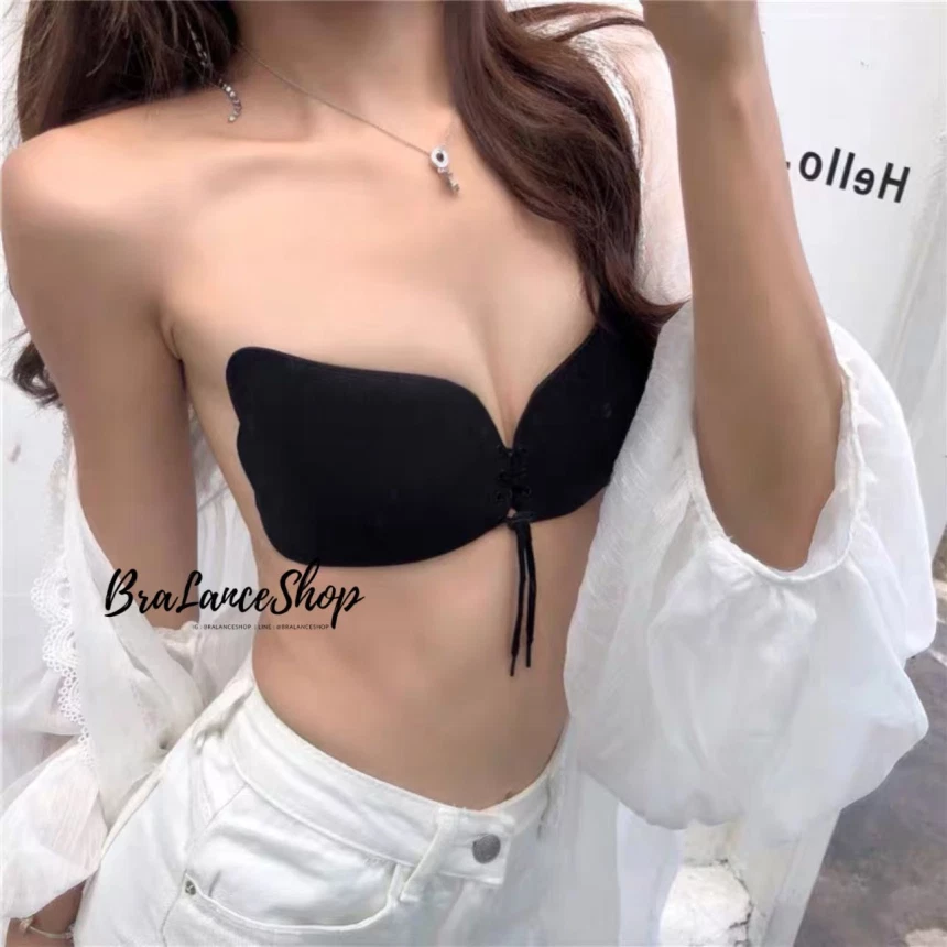 BLS✿J22 ปีกนกทรงผีเสื้อ เชือกรูด แถมสายล๊อคหลัง